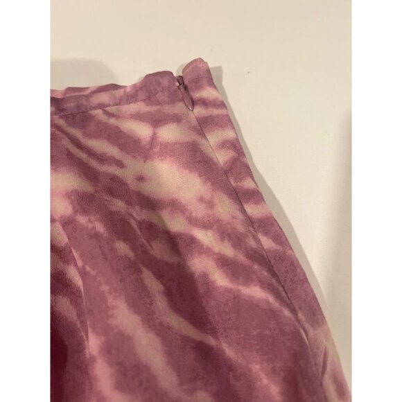 Paige Tie-Dye Midi Skirt Pink & White S - Picture 4 of 6